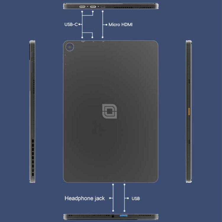 Jumper EZpad V10 Plus タブレットPC、8GB+128GB、10.1インチ Windows 11 OS Intel Pentium Gold 6500Y デュアルコア、USプラグ、8GB+128GB