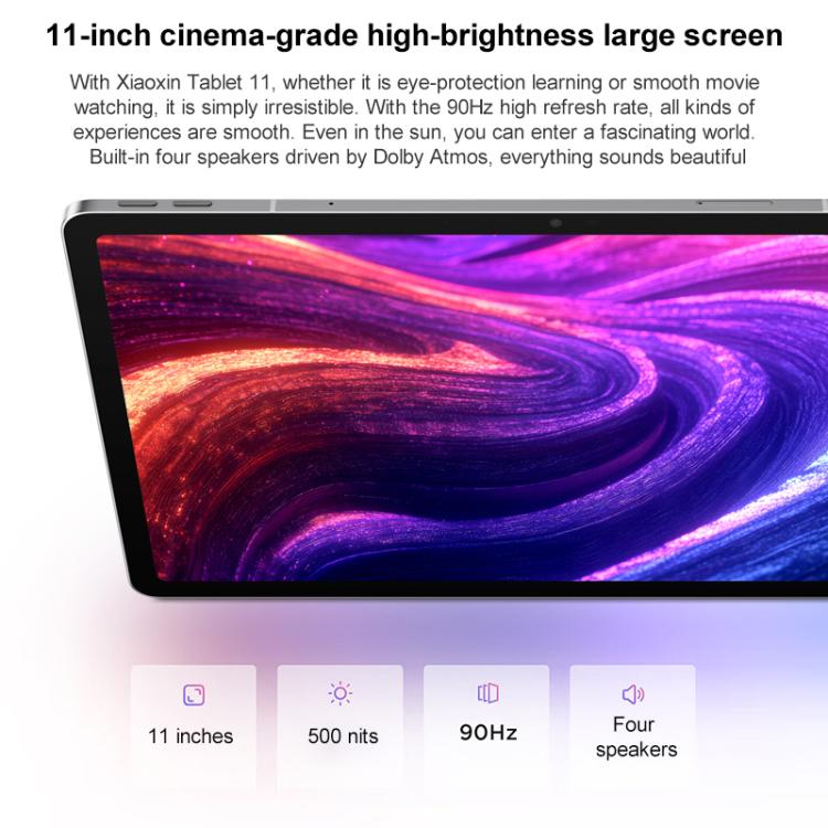 Lenovo Xiaoxin Pad 11インチ 2025 5Gタブレット、8GB+256GB、Android 15、MediaTek Dimensity 6300 オクタコア、USプラグ、8GB+256GB 5G