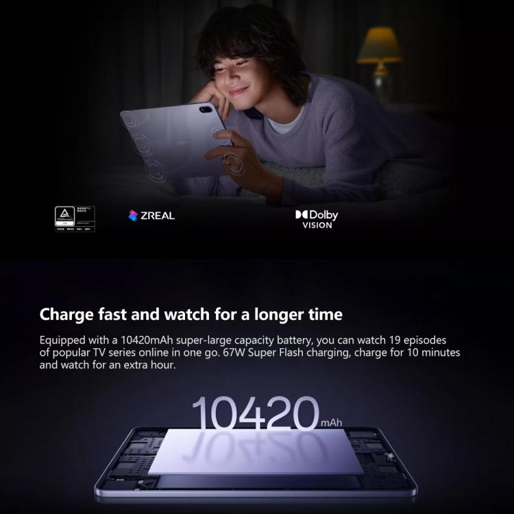 OPPO Pad 5 12.1インチ ソフトライトスクリーンタブレットPC、12GB+256GB、ColorOS 16.0 MediaTek Dimensity 9400+ オクタコア、12GB+256GB ソフトライト