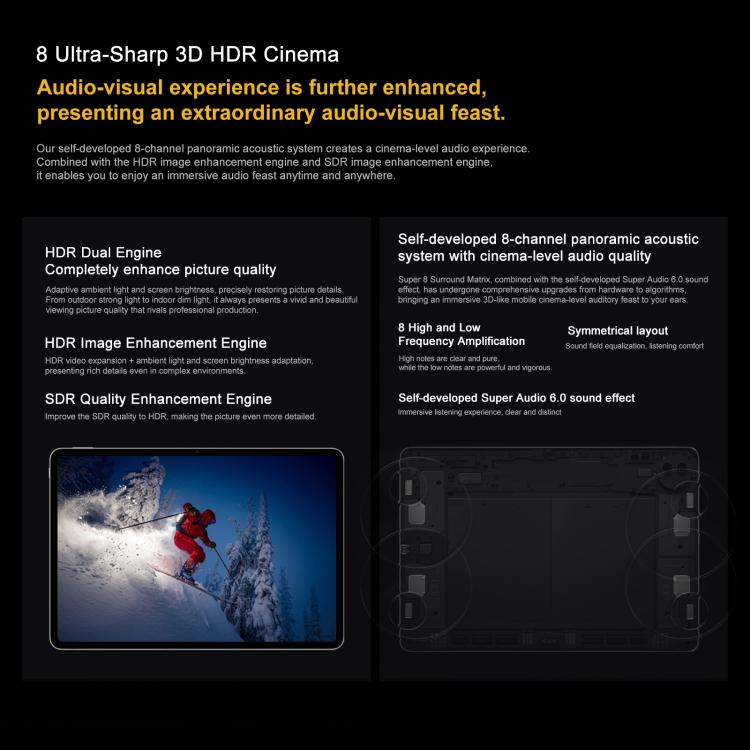 iQOO Pad5 Pro 13インチタブレットPC、8GB+256GB、OriginOS 5 MediaTek Dimensity 9400+ オクタコア、8GB+256GB