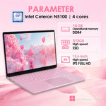 GXMO T152J 15.6インチ ノートパソコン、16GB+512GB、Windows 11 Pro Intel Celeron N5100 クアッドコア、指紋認証対応、EUプラグ、16GB+512GB、EUプラグ