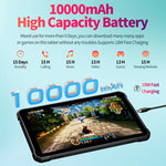 UNIWA UTAB R1040 IP67防水堅牢タブレットPC、8GB+128GB、10.1インチ Android 15 Mediatek MT8786 オクタコア、ネットワーク：4G、USプラグ、UTAB R1040