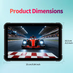 UNIWA UTAB R1040 IP67防水堅牢タブレットPC、8GB+128GB、10.1インチ Android 15 Mediatek MT8786 オクタコア、ネットワーク：4G、USプラグ、UTAB R1040
