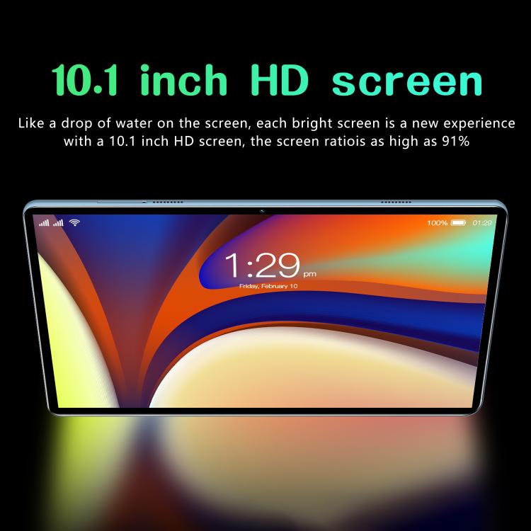 BDF P70 10.1インチ 4G LTE タブレットPC、4GB+64GB、Android 10 MTK6750 オクタコア、デュアルSIM対応、EUプラグ、6GB+128GB、EUプラグ