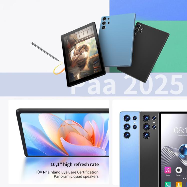 BDF H39 10.1インチ 4G LTE タブレットPC、6GB+128GB、Android 10 MTK6750 オクタコア、デュアルSIM対応、USプラグ、8GB+256GB、USプラグ