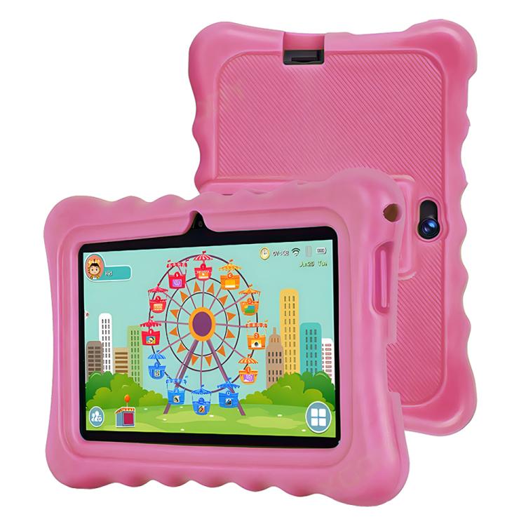 BDF T7 7インチ WiFi キッズタブレットPC シリコンケース付き、2GB+32GB、Android 8.1 MTK6735 クアッドコアCPU、USプラグ、4GB+64GB