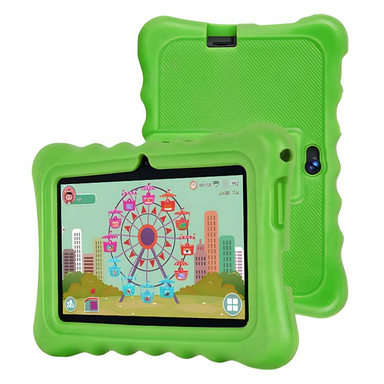 BDF T7 7インチ WiFi キッズタブレットPC シリコンケース付き、2GB+32GB、Android 8.1 MTK6735 クアッドコアCPU、USプラグ、4GB+64GB