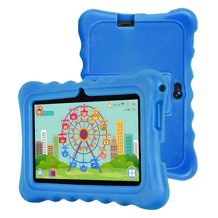 BDF T7 7インチ WiFi キッズタブレットPC シリコンケース付き、2GB+32GB、Android 8.1 MTK6735 クアッドコアCPU、USプラグ、4GB+64GB