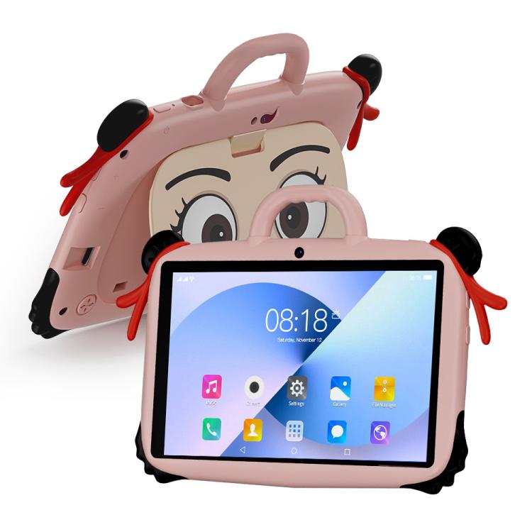 BDF 7インチ WiFi キッズタブレットPC ネズハシリコンケース付き、1GB+16GB、Android 8.1 MTK6735 クアッドコアCPU、米国プラグ、3GB+32GB