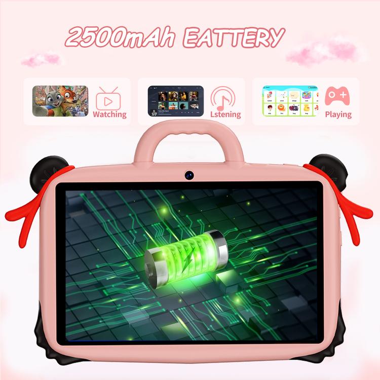 BDF 7インチ WiFi キッズタブレットPC ネズハシリコンケース付き、2GB+32GB、Android 8.1 MTK6735 クアッドコアCPU、米国プラグ、4GB+64GB