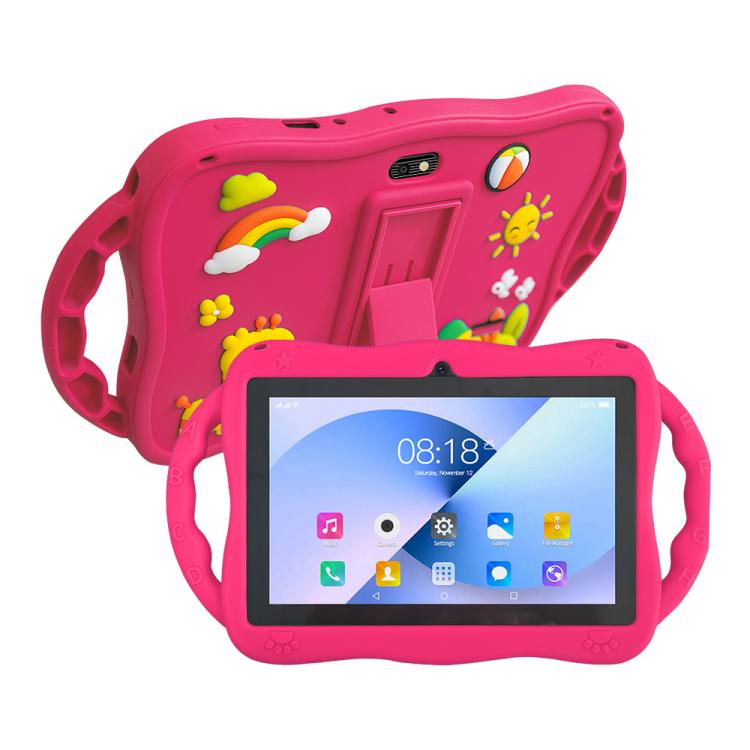 BDF 7インチ WiFi キッズタブレットPC キリンシリコンケース付き、2GB+32GB、Android 8.1 MTK6735 クアッドコアCPU、米国プラグ、4GB+64GB
