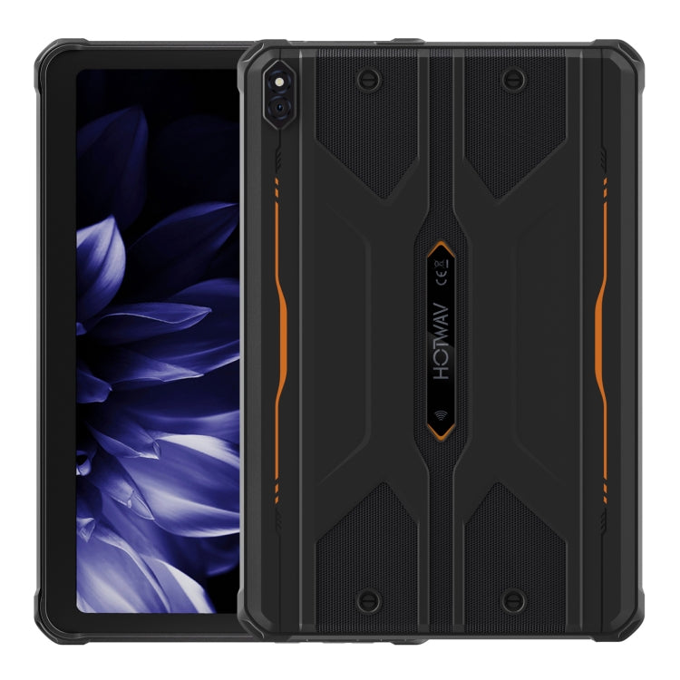 HOTWAV Tab R8 IP68/IP69K 耐衝撃タブレット、4GB+128GB、10.1インチ Android 14 Unisoc T606 オクタコア 4Gネットワーク、グローバル版 Google Play対応、EUプラグ、Tab R8