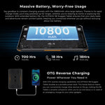 HOTWAV Tab R8 IP68/IP69K 耐衝撃タブレット、4GB+128GB、10.1インチ Android 14 Unisoc T606 オクタコア 4Gネットワーク、グローバル版 Google Play対応、EUプラグ、Tab R8