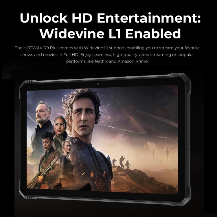 HOTWAV Tab R9 Plus IP68/IP69K 耐衝撃タブレット、8GB+512GB、11インチ Android 14 Unisoc T7280 オクタコア 4Gネットワーク、グローバル版 Google Play対応、EUプラグ、Tab R9 Plus