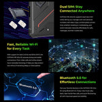 HOTWAV Tab R9 Ultra IP68/IP69K 耐衝撃タブレット、8GB+512GB、11インチ Android 15 Unisoc T8200 オクタコア 5Gネットワーク、グローバル版 Google Play対応、EUプラグ、Tab R9 Ultra