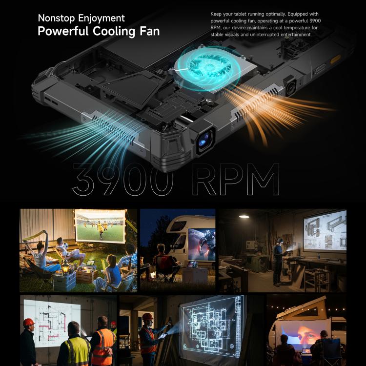 Ulefone Armor Pad 5 Ultra 耐衝撃タブレットPC、12GB+512GB、11インチ Android 15 MediaTek Dimensity 7400X オクタコア 5Gネットワーク、EUプラグ、Armor Pad 5 Ultra