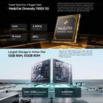 Ulefone Armor Pad 5 Ultra 耐衝撃タブレットPC、12GB+512GB、11インチ Android 15 MediaTek Dimensity 7400X オクタコア 5Gネットワーク、EUプラグ、Armor Pad 5 Ultra
