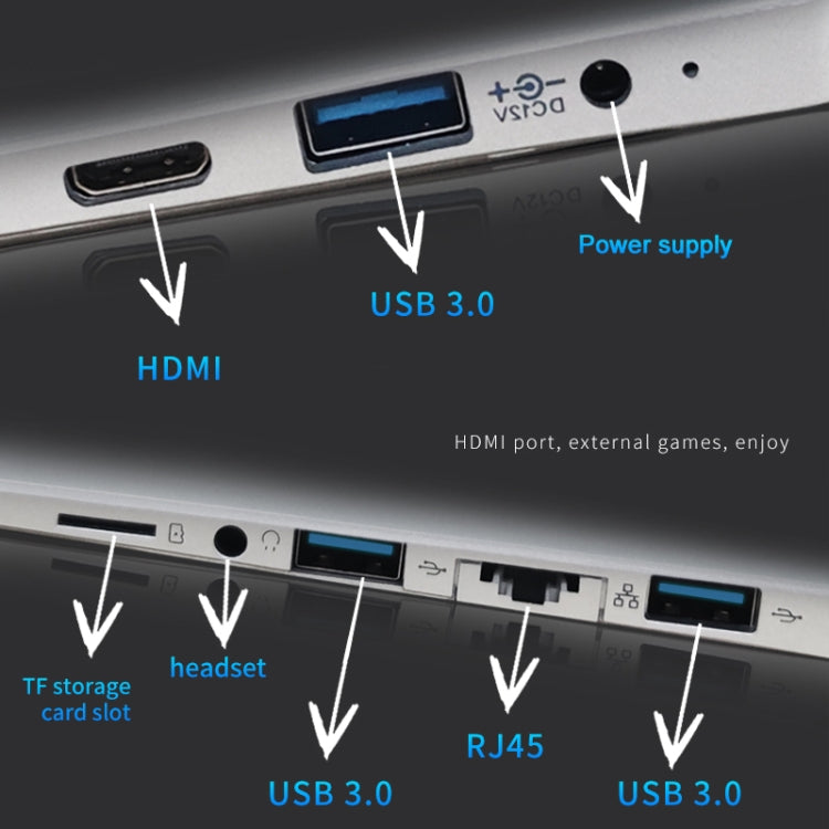 11.6インチ タッチスクリーン Yoga ノートパソコン、6GB+256GB、Windows 11 Intel Celeron N4020 デュアルコア、EUプラグ、6GB+256GB