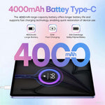 Pad 8 Pro 10.1インチ 4G LTE タブレットPCコンボセット、4GB+32GB、Android 10 MT6755 オクタコア、キーボード／マウス／レザーケース付き、EUプラグ、EUプラグ