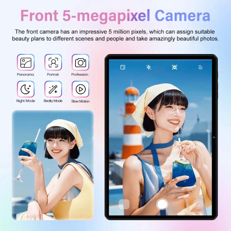 Pad 8 Pro 10.1インチ 4G LTE タブレットPCコンボセット、4GB+32GB、Android 10 MT6755 オクタコア、キーボード／マウス／レザーケース付き、EUプラグ、EUプラグ