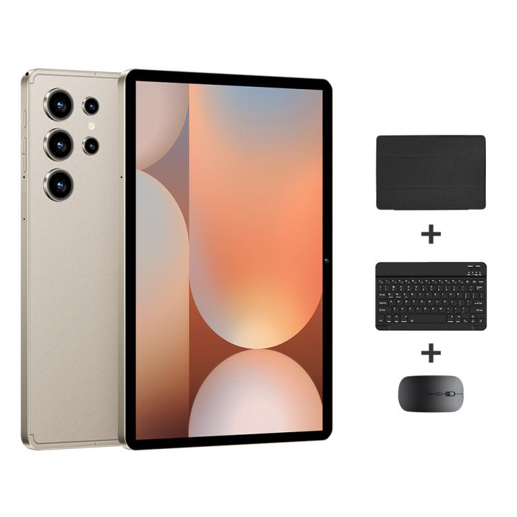 Pad 9 Pro 10.1インチ 4G LTE タブレットPCコンボセット、4GB+32GB、Android 10 MT6755 オクタコア、キーボード／マウス／レザーケース付き、USプラグ、USプラグ