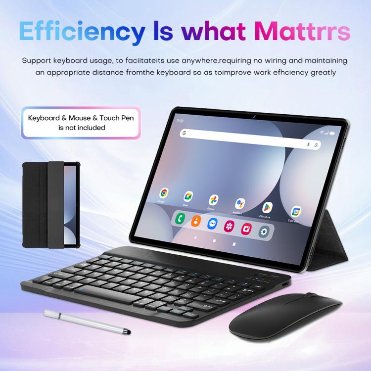 Pad 9 Pro 10.1インチ 4G LTE タブレットPCコンボセット、4GB+32GB、Android 10 MT6755 オクタコア、キーボード／マウス／レザーケース付き、USプラグ、USプラグ