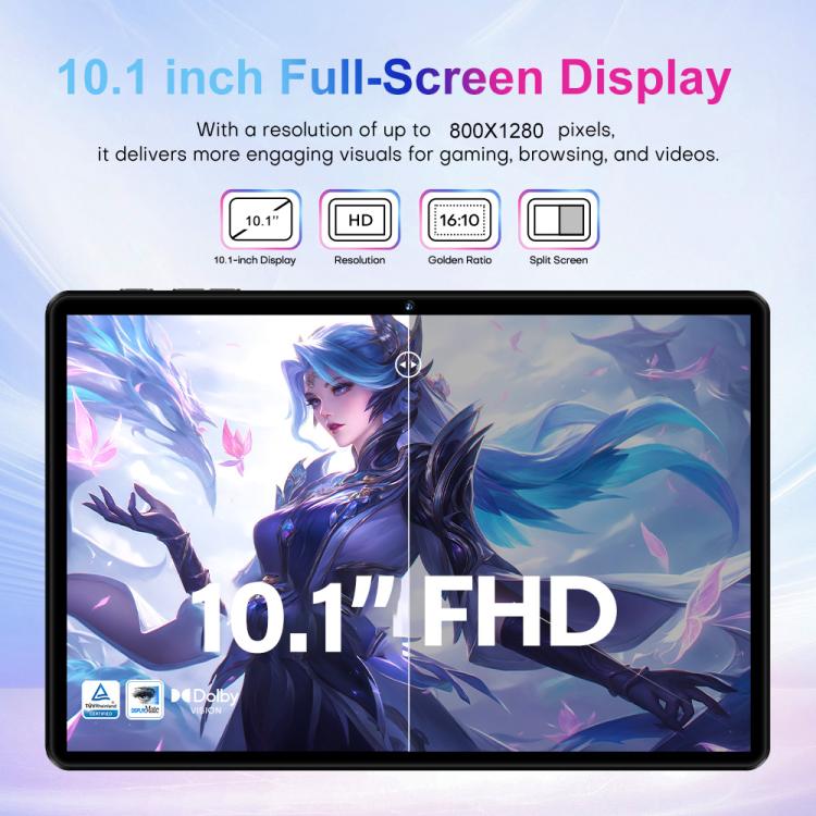 Pad 9 Pro 10.1インチ 4G LTE タブレットPCコンボセット、4GB+32GB、Android 10 MT6755 オクタコア、キーボード／マウス／レザーケース付き、EUプラグ、EUプラグ