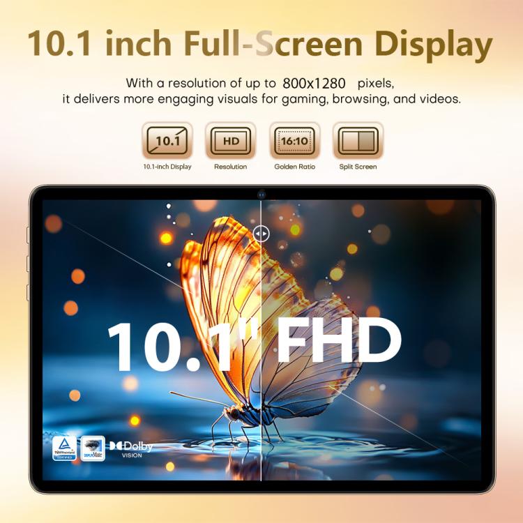 Pad 8 Ultra 10.1インチ 3G通話対応タブレットPC、3GB+32GB、Android 10 MTK6755 オクタコア、UKプラグ、UKプラグ