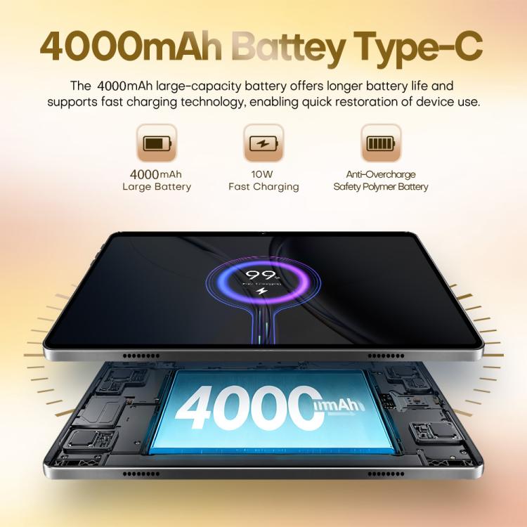 Pad 8 Ultra 10.1インチ 3G通話対応タブレットPC、3GB+32GB、Android 10 MTK6755 オクタコア、UKプラグ、UKプラグ