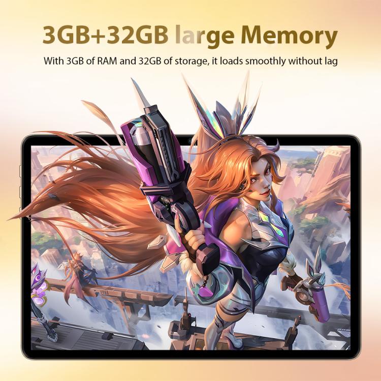 Pad 8 Ultra 10.1インチ 3G通話対応タブレットPC、3GB+32GB、Android 10 MTK6755 オクタコア、AUプラグ、AUプラグ