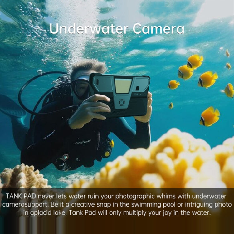 Unihertz 8849 Tank Pad ラギッドタブレットPC＆プロジェクター、16GB+512GB、10.95インチ Android 14 Dimensity 8200 オクタコア 5Gネットワーク、EUプラグ、Tank Pad 5Gネットワーク