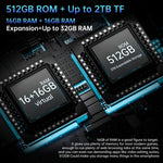 Unihertz 8849 Tank Pad ラギッドタブレットPC＆プロジェクター、16GB+512GB、10.95インチ Android 14 Dimensity 8200 オクタコア 5Gネットワーク、EUプラグ、Tank Pad 5Gネットワーク