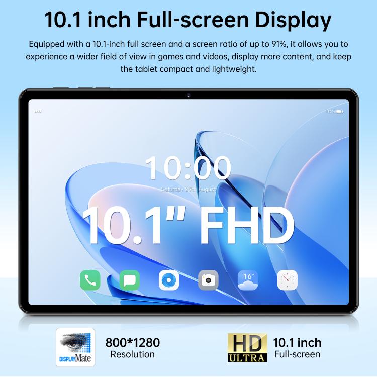 Pro 13 10.1インチ 4G LTE タブレットPC、4GB+32GB、Android 10 MTK6755 オクタコア、AUプラグ、AUプラグ