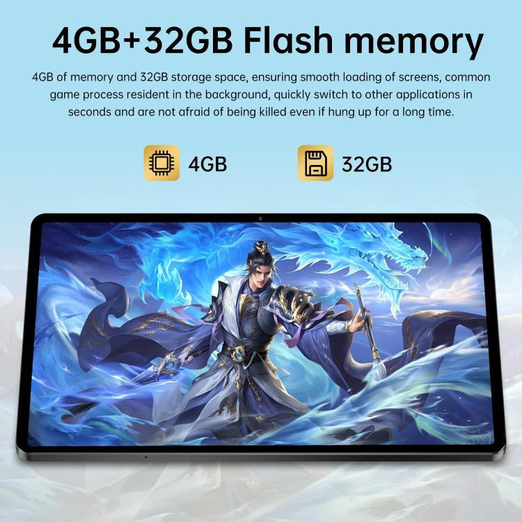 Pad 7 Pro 10.1 inch 4G LTE Tablet PC, 4GB+32GB, Android 10 MTK6755 Octa Core, UK Plug, UK Plug