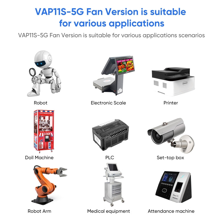 VONETS VAP11S-5G ミニワイヤレスブリッジ 900Mbps WiFiリピーター 2アンテナ＆ファン付き