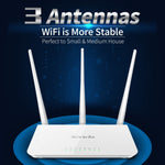 Tenda F3 ワイヤレス 2.4GHz 300Mbps WiFiルーター 3*5dBi外部アンテナ付き、F3