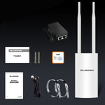 COMFAST CF-EW72 1200Mbps 屋外防水 信号増幅器 ワイヤレスルーターリピーター WIFI基地局 2アンテナ付き、CF-EW72 北米版