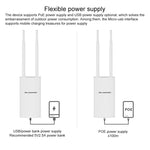 COMFAST CF-E5 300Mbps 4G 屋外防水 信号増幅器 ワイヤレスルーターリピーター WIFI基地局 2アンテナ付き、アジア太平洋版、CF-E5、アジア太平洋版