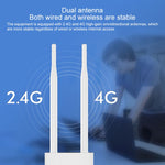 COMFAST CF-E5 300Mbps 4G 屋外防水 信号増幅器 ワイヤレスルーターリピーター WIFI基地局 2アンテナ付き、アジア太平洋版、CF-E5、アジア太平洋版
