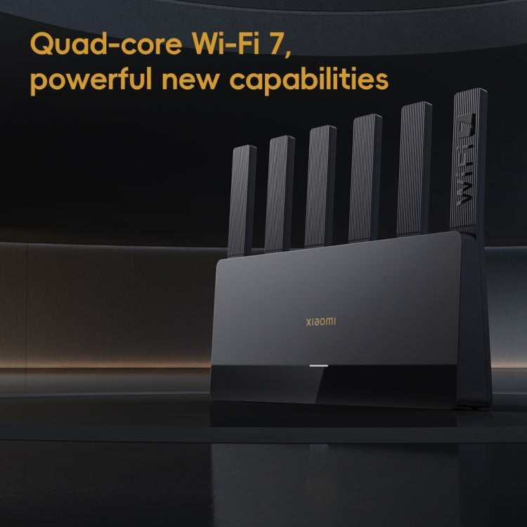 Xiaomi ルーター BE6500 WiFi 7 2.4GHz 5.0GHz デュアルバンド 4コア 2.5Gポート、USプラグ、BE6500