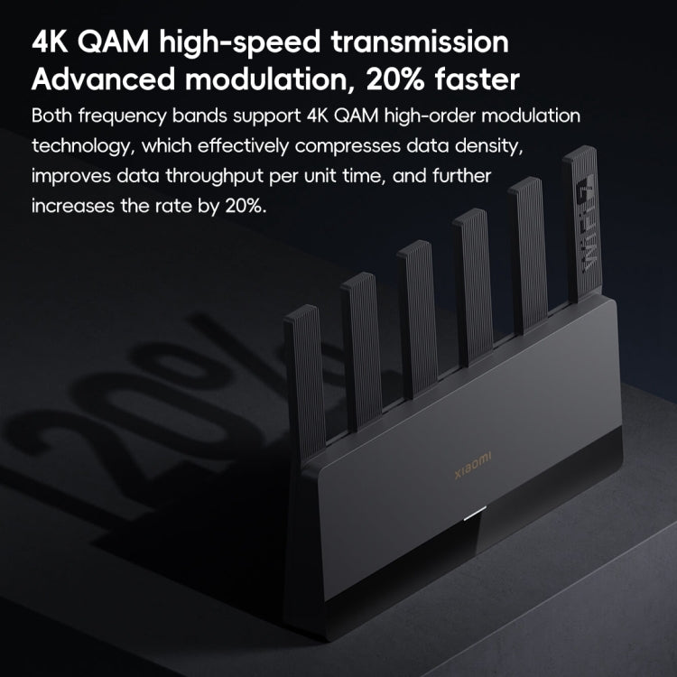 Xiaomi ルーター BE6500 WiFi 7 2.4GHz 5.0GHz デュアルバンド 4コア 2.5Gポート、USプラグ、BE6500