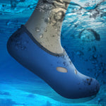 快適で滑り止め 3MM 水泳 ダイビング ソックス 通気性あり 水泳用 ビーチソックス サイズ: XXS（子供用）、サイズ: XXS、サイズ: XXS ブルー