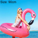 夏用 インフレータブル フラミンゴ型 フロート プールラウンジ 水泳リング 浮きベッド ラフト、サイズ: 90cm、サイズ: 90cm