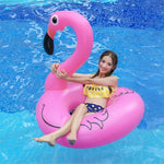 夏用 インフレータブル フラミンゴ型 フロート プールラウンジ 水泳リング 浮きベッド ラフト、サイズ: 90cm、サイズ: 90cm