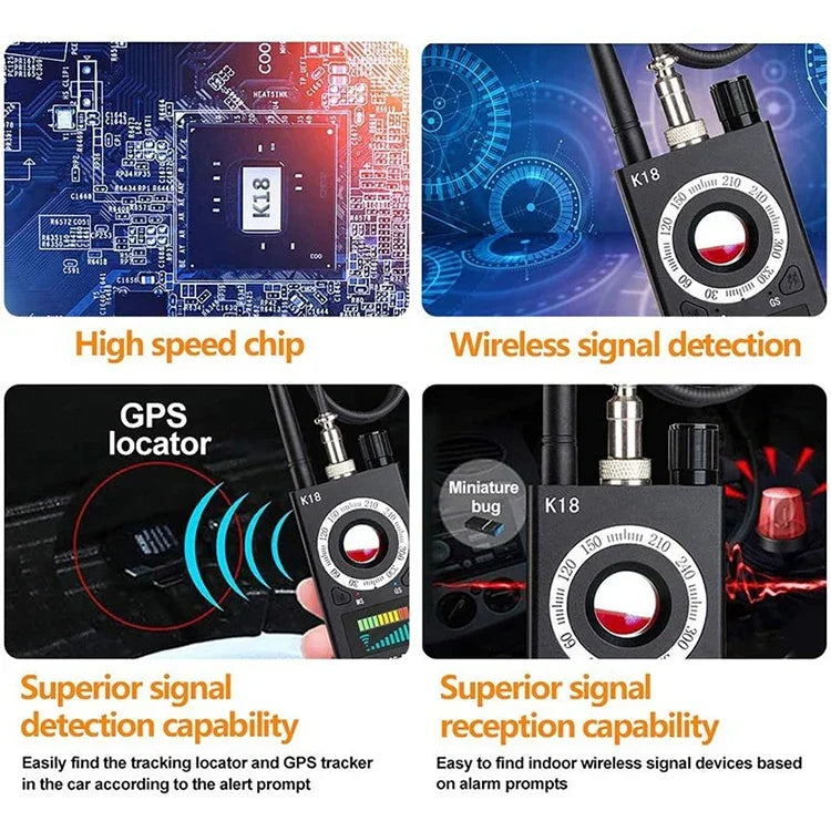 K18 盗撮防止 ワイヤレスGPS検出器 ワイヤレス信号検出器, K18