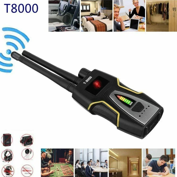 T-8000 RF信号検出器 GSM音声検出器 GPSスキャン検出器, T-8000 シルバー