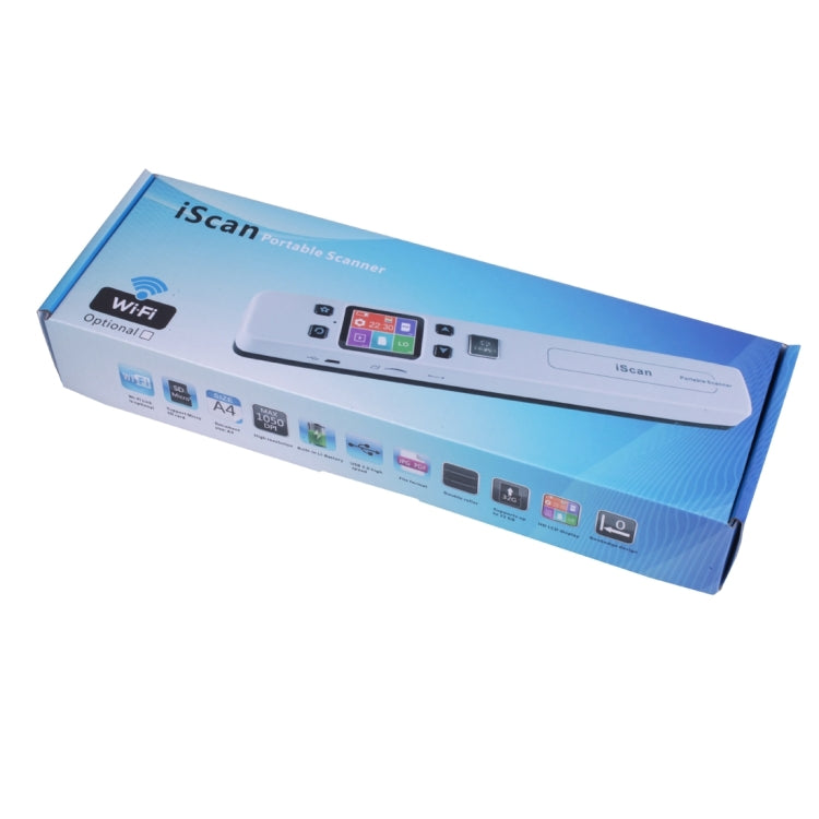 iScan02 ダブルローラー モバイルドキュメント ポータブル ハンドヘルドスキャナー LEDディスプレイ対応、1050DPI / 600DPI / 300DPI / PDF / JPG / TF対応、iScan02 ホワイト、iScan02 ブラック