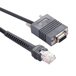 Symbol LS2208用2m RS232からRJ45スキャナーシリアルデータケーブル、RS232からRJ45