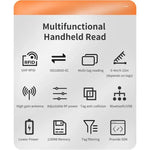 E710チップ 長距離RFID UHF ポータブルハンドヘルド Bluetoothリーダー、スタイル：強化版＋2Dヘッド、強化版＋2Dヘッド、EUプラグ、強化版＋2Dヘッド、USプラグ、強化版＋2Dヘッド、UKプラグ