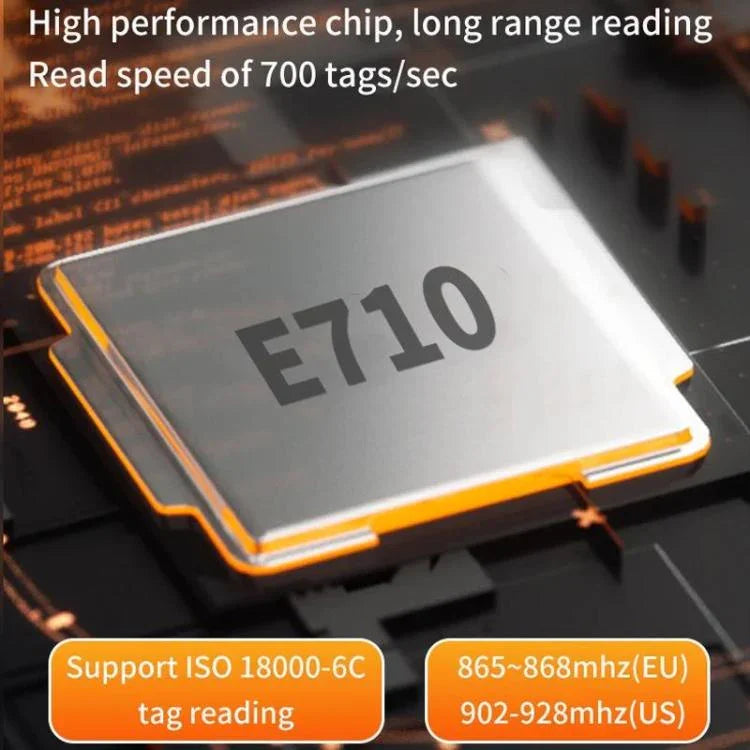 E710チップ 長距離RFID UHF ポータブルハンドヘルド Bluetoothリーダー、スタイル：強化版＋2Dヘッド、強化版＋2Dヘッド、EUプラグ、強化版＋2Dヘッド、USプラグ、強化版＋2Dヘッド、UKプラグ